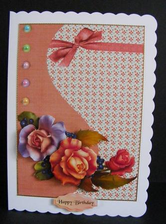 Orange & Lavender Roses by Diana Holmes