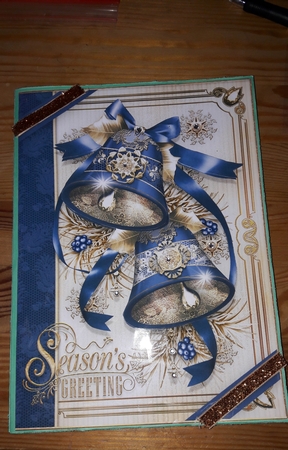 Christmas Vintage Bells in Blue Mini Kit by Diana Koeleveld