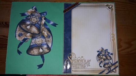 Christmas Vintage Bells in Blue Mini Kit by Diana Koeleveld
