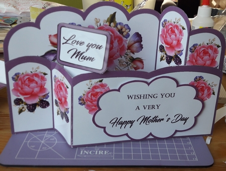 Wiper card Pink peonies by Diana Koeleveld
