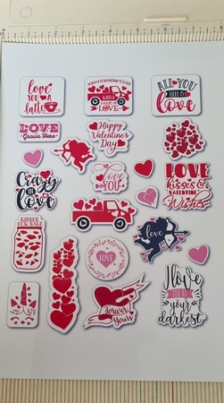 Valentine Stickers by Diana Koeleveld