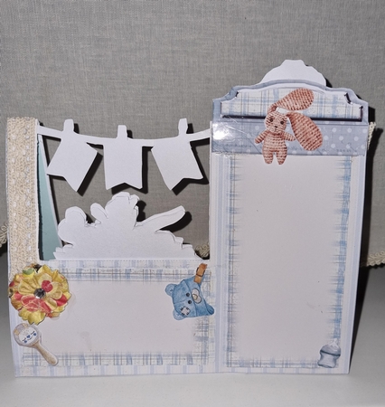 Cute as a Button - Boy #2 Dresser Stepper Card by Diana Koeleveld