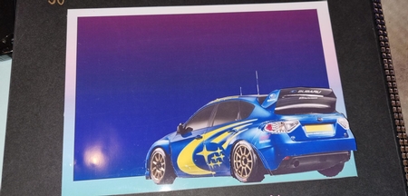 Subaru Impreza A4 Sheet by Diana Koeleveld