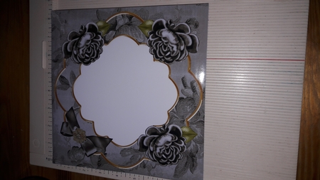 Black Roses Floral Fancy 8in Envelope Kit by Diana Koeleveld