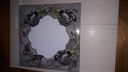 Black Roses Floral Fancy 8in Envelope Kit by Diana Koeleveld
