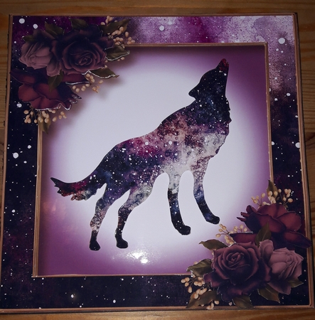Male Or Female Purple Nebula Wolf by Diana Koeleveld