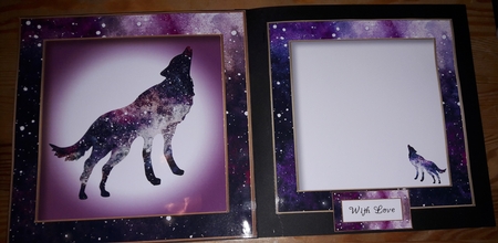 Male Or Female Purple Nebula Wolf by Diana Koeleveld