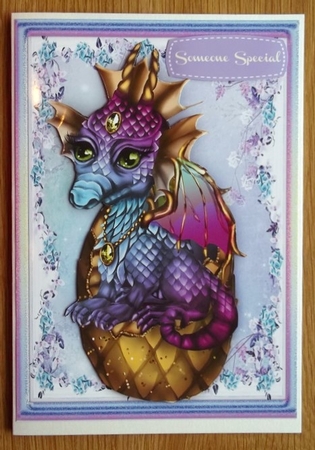 Mystic Dragon in lilacEgg by Diana Newson