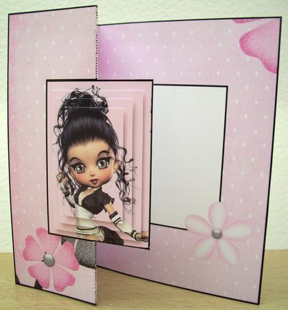 Tammy Foldback Card with Simple Pyramage by Diana Newson