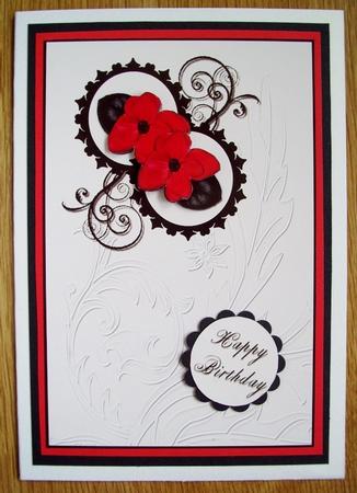 Black and Cream Collection Floral Flourishes by Diana Newson