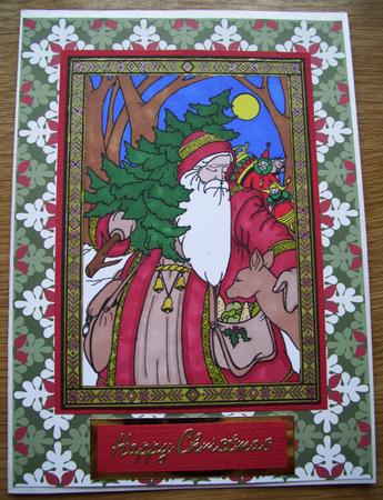 Vintage Santa 2, Digital Stamp by Diana Newson
