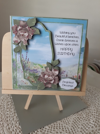 Scenic Verse Birthday - Coffee Roses by Diane Carbis