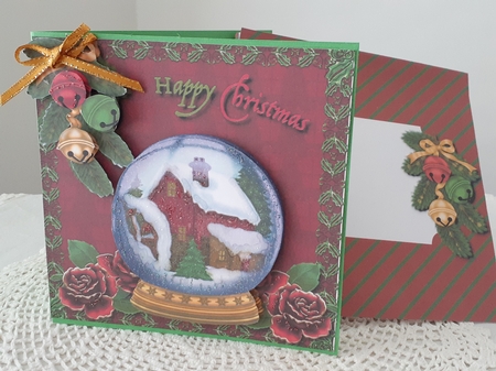 Christmas Snow Globe by Diane Carbis