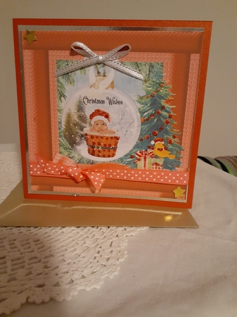 3 Red Christmas bauble card fronts/toppers 3 by Diane Carbis