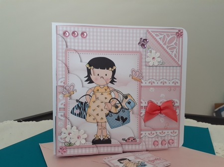 Cute Girlz & Lace Scalloped Corner Stacker by Diane Carbis