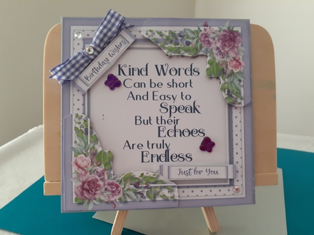 Kind Words and Lilac Roses by Diane Carbis