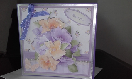 Pretty Posy - Decoupage Card Mini Kit by Diane Carbis