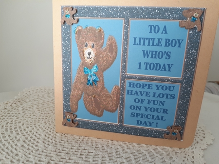 Birthday boy 1 today toppers by Diane Carbis