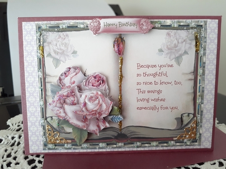 Open book of roses by Diane Carbis