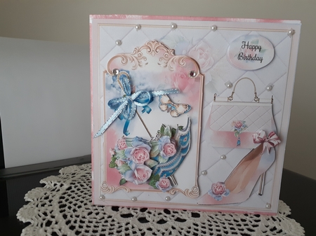 Floral Parasol Handbag & Shoe Mini Page Kit by Diane Carbis