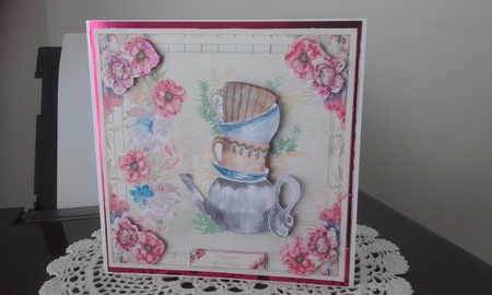 Time for Tea Floral Decoupage Mini Kit 3 by Diane Carbis