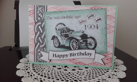 Male Vintage Postcard Card Front 2 by Diane Carbis