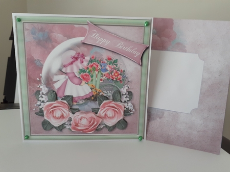 Girl & Flowers - Multi Occasions Card by Diane Carbis