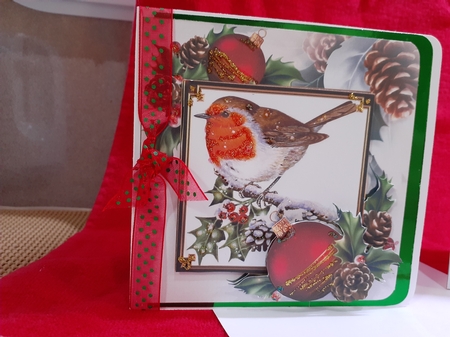 8x8 the Christmas robin choice of scenes mini kit by Diane Carbis