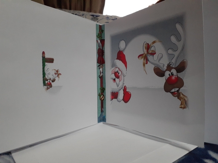 Yule Tide Magic 246 - Christmas Lantern - 3D Pyramid/pyrimage + Insert & Gift Tag by Diane Carbis