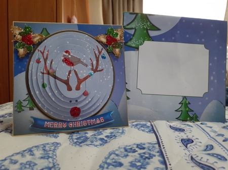 Rudolph & Robin - Tent Pyramid Card by Diane Carbis