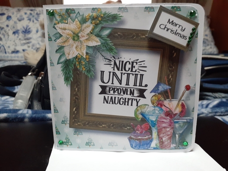 Naughty List Cocktails & Cakes 2 8x8 by Diane Carbis