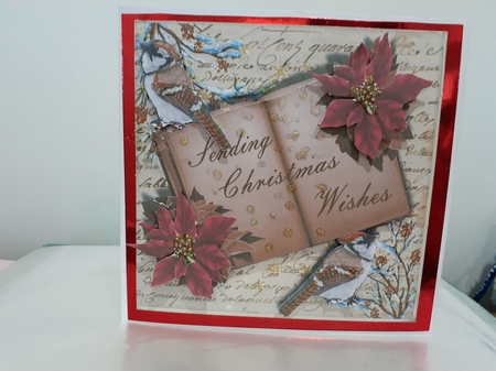 Sepia Christmas Bird Quick Card  by Diane Carbis