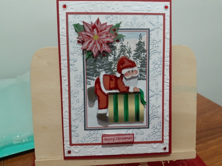 Santa on a Roll by Diane Carbis