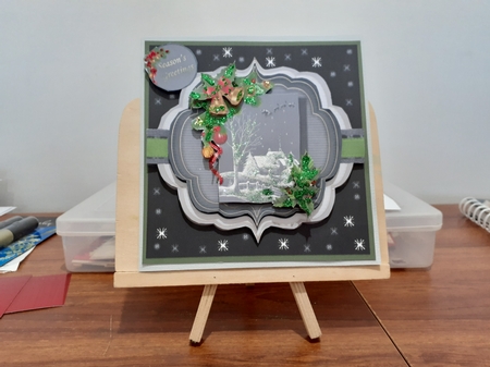 Snowy Christmas Cottage by Diane Carbis