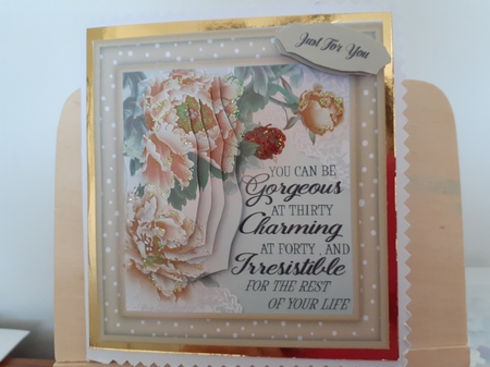 Gorgeous Pyramid card with Quote by Diane Carbis