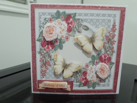 4, Lovely Cards ,Butterflys and Roses by Diane Carbis