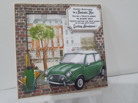 Framed vintage car card front 2 by Diane Carbis