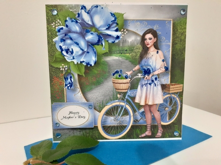 Summer Beauty Square - Blanche 8x8 by Diane Carbis