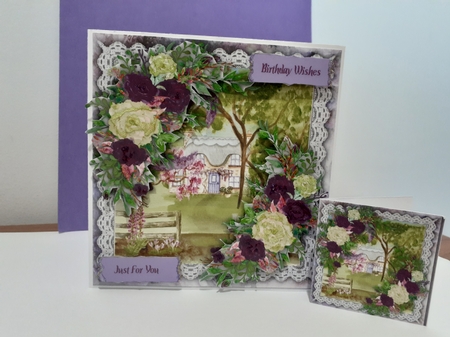 8x8 Mini Kit, Beautiful Rose Cottage by Diane Carbis