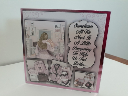 Pamper Day Mini Kit #1  2 text toppers by Diane Carbis