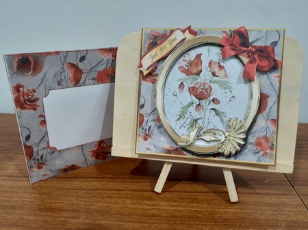 Floral Picture 2 - Tent Card - Multi Occasions Card by Diane Carbis