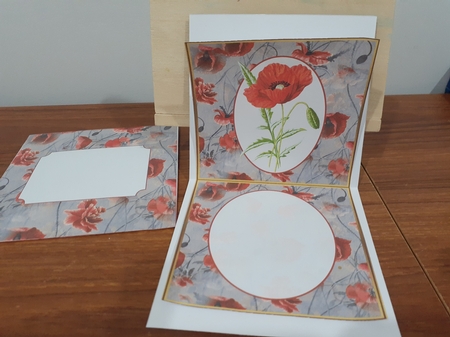 Floral Picture 2 - Tent Card - Multi Occasions Card by Diane Carbis