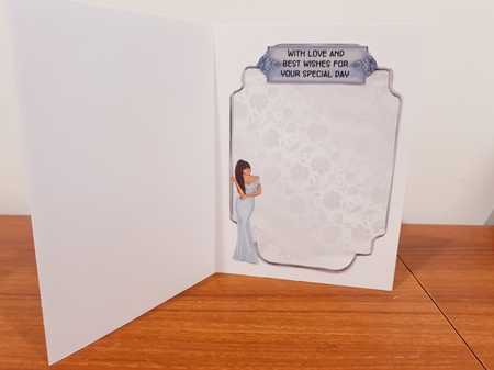 Matching blank insert for the design sheet - Lovely Ladies 2 by Diane Carbis