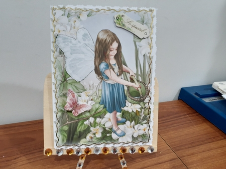 Forest Fairy Evie Dark Blue A4 by Diane Carbis