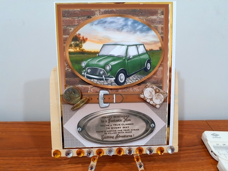 Framed vintage car card front 3(n) by Diane Carbis