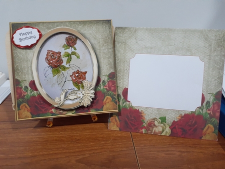 Floral Picture 4 - Tent Card - Multi Occasions Card by Diane Carbis