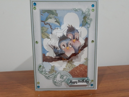 Owls together A5 by Diane Carbis