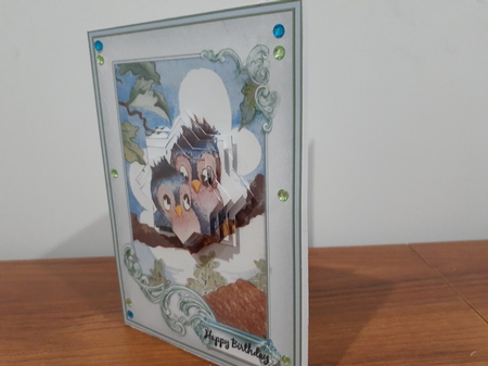 Owls together A5 by Diane Carbis