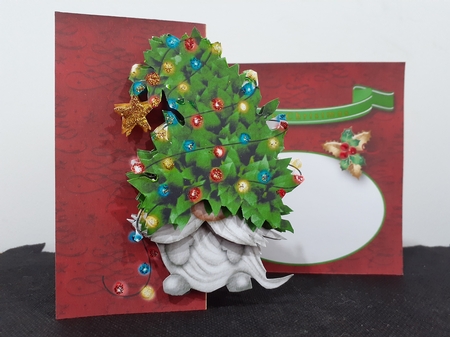 A Gnome for Christmas - Fold Back Card  by Diane Carbis