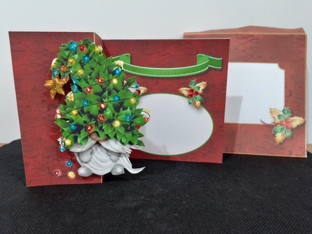 A Gnome for Christmas - Fold Back Card  by Diane Carbis